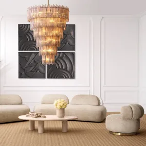 Luxury Beige Upholstered Armchair 93 cm - Living Room & Hotel Furniture Lifestyle View by Luxury Group International