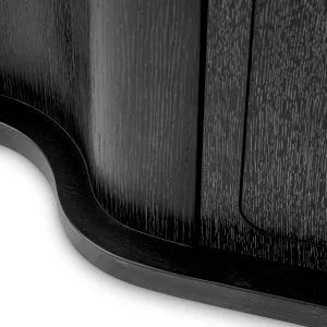 Luxus Schwarzes Gebogenes Sideboard mit Drei Türen – Luxus Hotelmöbel Detailansicht von Luxury Group International