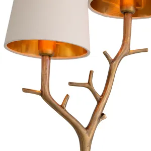 Applique Murale Branche de Luxe – Applique Double Abat-Jour Or Style Arbre Design Vue détaillée par Luxury Group International