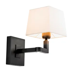 Luxus-Wandleuchte mit Bronze-Finish und verstellbarem Schwenkarm Vorderansicht von Luxury Group International