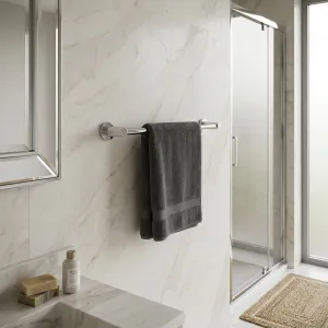 Luxury Chrome Plated Single Bar Towel Holder for Elegant Bathrooms Lifestyle View by Luxury Group International
