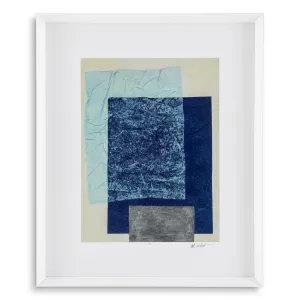 Luxury Colorfields Abstract Paper Print Wall Art Set in White Frames Front View by Luxury Group International