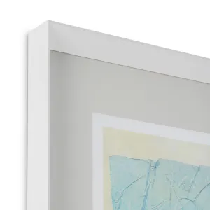 Luxury Colorfields Abstract Paper Print Wall Art Set in White Frames Side View by Luxury Group International