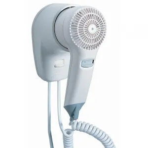 Luxury Compact Hotel Hair Dryer with Front Wall Mount & Safety Thermostat Front View by Luxury Group International