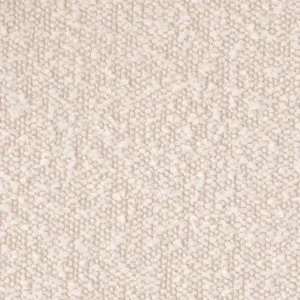 Silla de Comedor de Lujo en Bouclé Crema con Estructura y Reposabrazos de Madera Negra - Mobiliario de Hotel de Lujo Vista detalle por Luxury Group International