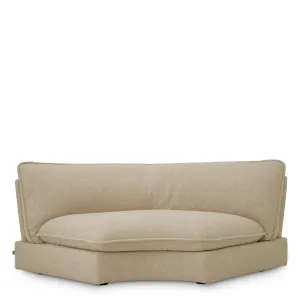 Luxus Cremefarbenes Geschwungenes Modulares Sofa für Moderne Designer-Wohnzimmer von Luxury Group International