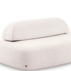 Canapé Modulaire Courbé Crème de Luxe avec Coussins de Dossier Sculpturaux - Mobilier de Luxe pour Hôtels Vue de dos par Luxury Group International