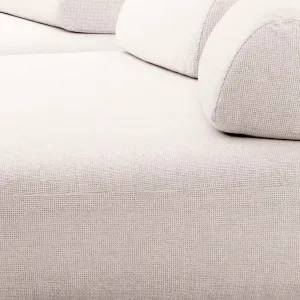 Canapé Modulaire Courbé Crème de Luxe avec Coussins de Dossier Sculpturaux - Mobilier de Luxe pour Hôtels Vue détaillée par Luxury Group International
