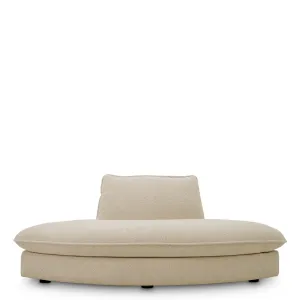 Luxus Cremefarbenes Modulares Sofa-Element für Maßgeschneiderte Designer-Wohnzimmer-Sitzbereiche Vorderansicht von Luxury Group International