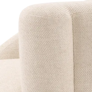 Luxury Cream Swivel Armchair 90 cm – Living Room & Hotel Furniture Detail View by Luxury Group International