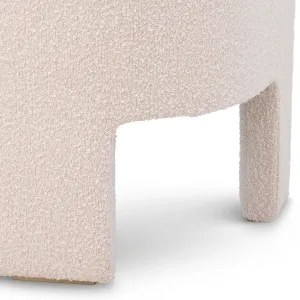 Luxury Cream Upholstered Armchair 66 cm – Living Room & Luxury Hotel Furniture Detail View by Luxury Group International