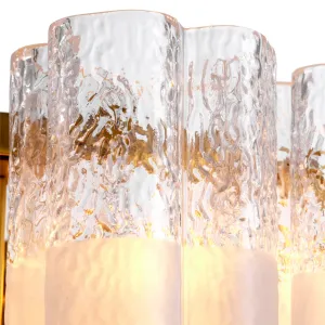 Luxus-Kronleuchter aus Kristallglas mit geschichtetem zylindrischem Design – Luxus-Hotelmöbel Detailansicht von Luxury Group International