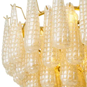 Luxury Crystal Teardrop Chandelier – Elegant Glass Pendant Ceiling Lamp for Sophisticated Interiors Detail View by Luxury Group International