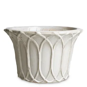 Set de Maceteros Decorativos de Lujo con Diseño en Relieve de Arco Gótico Escultural Vista frontal por Luxury Group International