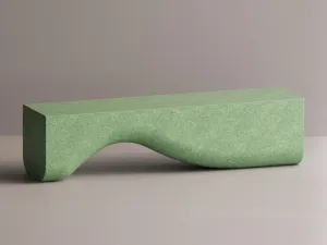 Luxus Designer TV-Ständer aus Beton mit geschwungener Wellenbasis – Modernes Möbelstück von Luxury Group International
