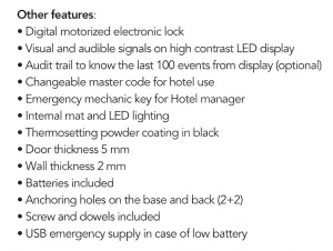 Luxury Digital Safe Locker with Electronic Keypad & LED Display Detail View by Luxury Group International