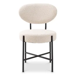 Luxus Esszimmerstuhl Beige / Schwarz 2er-Set – Luxus Hotelmöbel – Luxus Möbel Vorderansicht von Luxury Group International