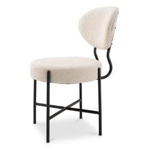 Luxus Esszimmerstuhl Beige / Schwarz 2er-Set – Luxus Hotelmöbel – Luxus Möbel Seitenansicht von Luxury Group International