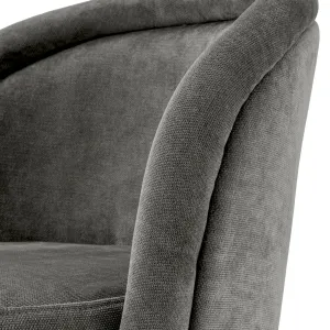 Luxus Esszimmerstuhl Grau / Schwarz 2er-Set – Esszimmer- & Hotelausstattung – Luxusmöbel Detailansicht von Luxury Group International