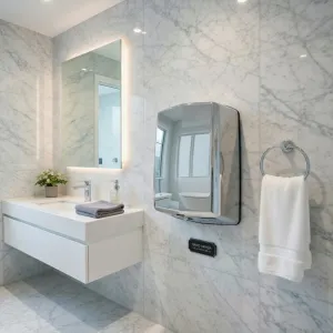Luxury Eco-Jet Automatic Hand Dryer with UV-C Sanitisation & Adjustable Airflow Technology Lifestyle View by Luxury Group International