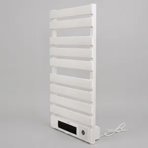 Luxury Electric Towel Radiator with Smart Convector Heating & Wi-Fi Control Front View by Luxury Group International