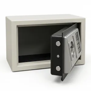 Luxury Electronic Digital Safe Locker with Emergency Key Access Inside View by Luxury Group International