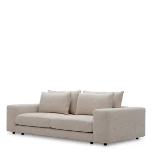 Luxury Fabric Finish Lounge Sofa Front View by Luxury Group International