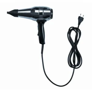 Luxury Freestanding Hair Dryer with Ergonomic Grip & Stainless Steel Body Front View by Luxury Group International