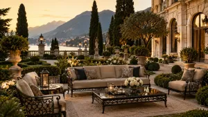 Luxury Garden Furniture for Landscaped European Homes