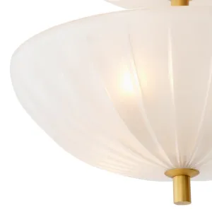 Luxury Glass Ceiling Light with 3 Layered Bowl Shades - Luxury Hotel Furniture Detail View by Luxury Group International