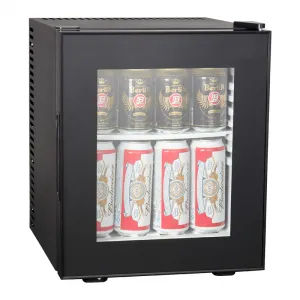 Luxury Glass Door Mini Bar Cabinet with Energy-Efficient Thermoelectric Cooling System - 28 Litre Front View by Luxury Group International