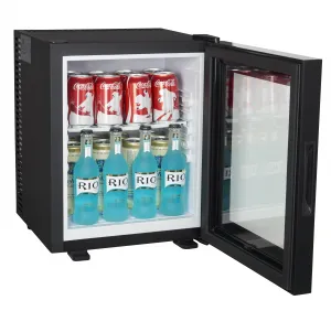 Luxury Glass Door Mini Bar Cabinet with Energy-Efficient Thermoelectric Cooling System - 28 Litre Inside View by Luxury Group International