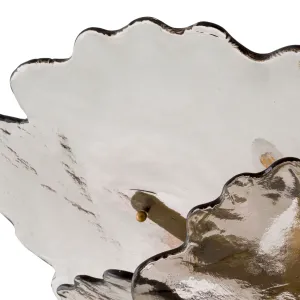 Lampada da Soffitto di Lusso in Vetro e Metallo con Illuminazione a Sospensione a Petali Floreali dal Design Moderno Vista dettaglio di Luxury Group International