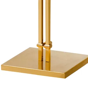 Luxury Gold Ginkgo Leaf Floor Lamp with Sculptural Three-Light Design Detail View by Luxury Group International