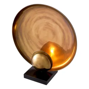Lampe de Table Sphère Dorée de Luxe – Accent Lumineux Décoratif Sculptural Moderne Vue détaillée par Luxury Group International