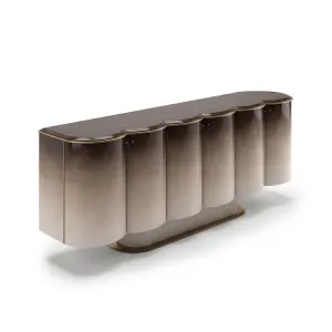 Luxury Gradient Bronze Sculptural Sideboard – 230 cm Side View by Luxury Group International