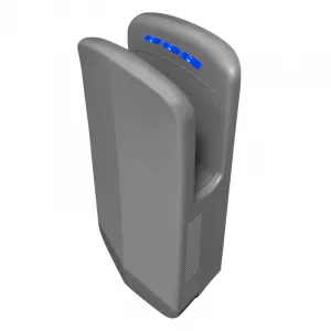 Luxury Grey High-Speed Automatic Hand Dryer with Antibacterial Filtration System Front View by Luxury Group International