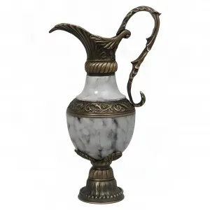 Luxury Grey Lacquer Baroque Ewer Vase with Bronze Mounts - Luxury Vases by Luxury Group International