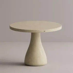 Luxury Handcrafted Round Concrete Pedestal Dining Table for Modern Interiors by Luxury Group International