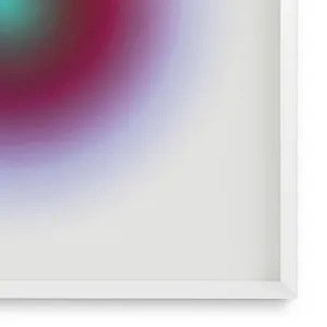 Luxury Henri Boissière Circle Abstract Wall Art Print with White Frame - Luxury Wall Art Detail View by Luxury Group International