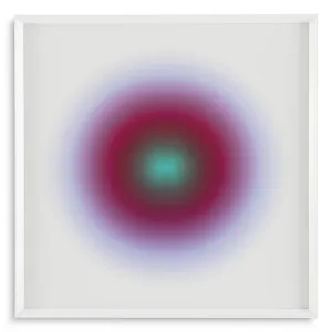 Luxury Henri Boissière Circle Abstract Wall Art Print with White Frame - Luxury Wall Art Front View by Luxury Group International