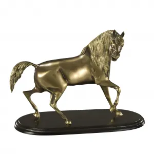 Luxus Pferdefigur Bronze Skulptur in Gold- & Silber-Finish von Luxury Group International