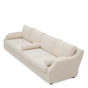 Luxus Elfenbein-Creme Modernes Stoffsofa für Elegante Wohnzimmer Seitenansicht von Luxury Group International