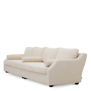 Luxus Elfenbein-Creme Modernes Stoffsofa für Elegante Wohnzimmer Seitenansicht von Luxury Group International