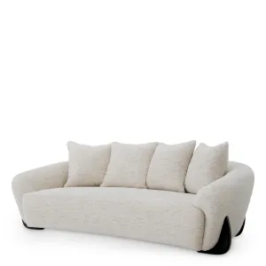 Luxus Elfenbeinfarbenes Designer-Sofa mit geschwungener Form für moderne Wohnzimmer von Luxury Group International