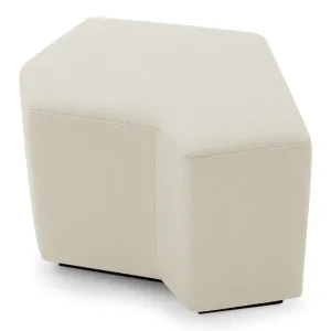 Luxus Elfenbein Hocker Set 3-teilig mit Skulpturalem Modularen Design – Luxus Hotelmöbel Vorderansicht von Luxury Group International