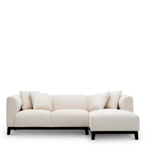 Luxus Elfenbeinweißes Ecksofa in L-Form für moderne Designer-Wohnzimmer Vorderansicht von Luxury Group International