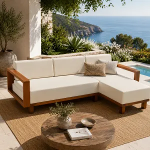 Luxus Ecksofa in L-Form mit Holzrahmen & Chaiselongue Lifestyle-Ansicht von Luxury Group International
