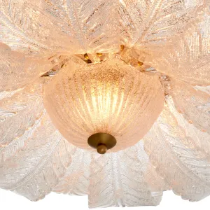 Luxury Leaf Glass Chandelier – Elegant Pendant Ceiling Lamp for Sophisticated Interiors Detail View by Luxury Group International
