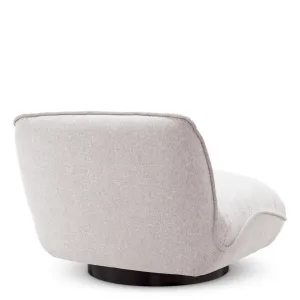Luxuriöser hellgrauer Outdoor-Liegestuhl mit schwarzem Gestell – 85,5 cm – Luxuriöse Hotelmöbel Rückansicht von Luxury Group International